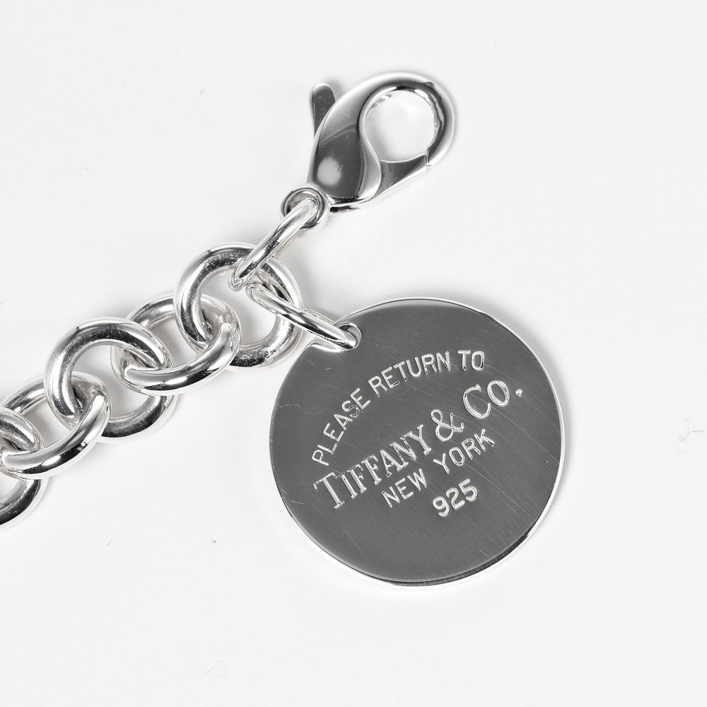 TIFFANY&Co. Return to Round Tag Bracelet Silver 925 Approx. 36.33g - Picture 5 of 6